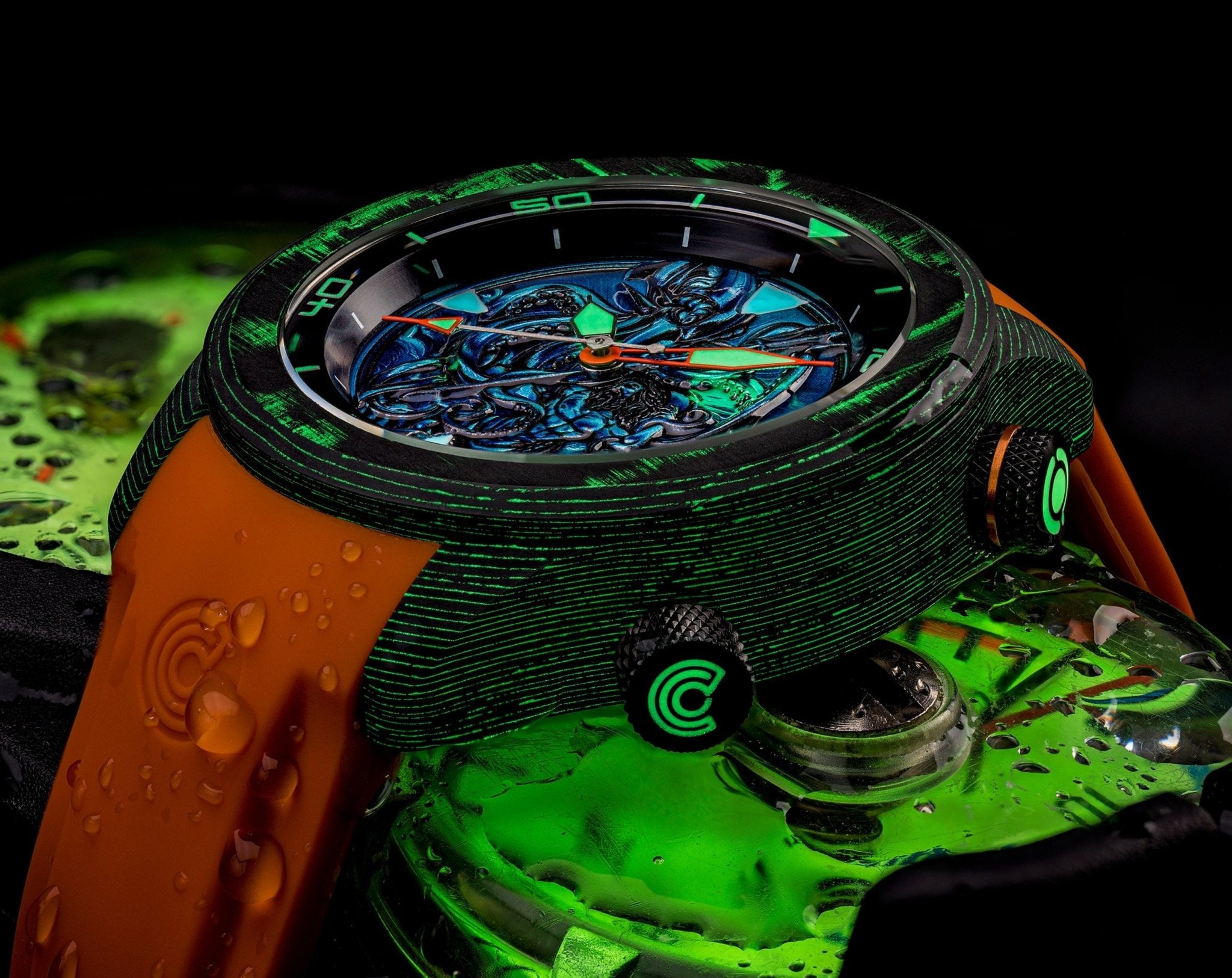 Ocean Crawler Lumed Carbon Fiber Prototype - Kraken Vs Neptune selected view