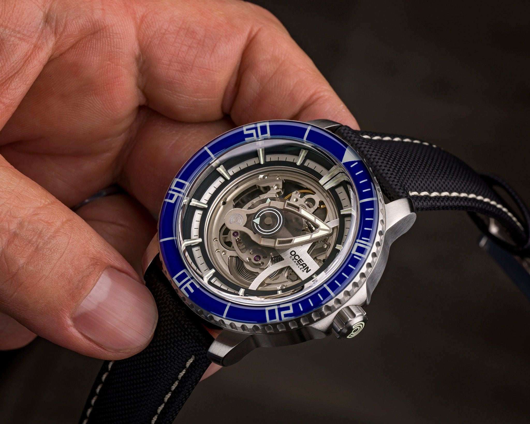 Ocean Crawler Mecha Diver - Prototype - Blue selected view