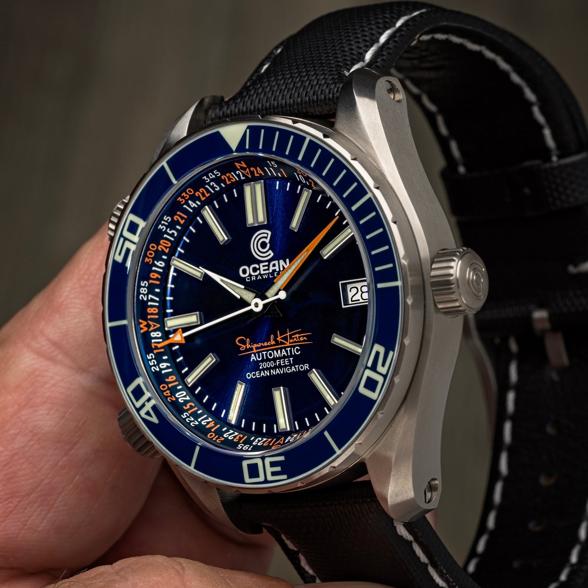 Ocean Navigator Blue V3 – Limited Edition Titanium Automatic Dive Watch thumbnail 2