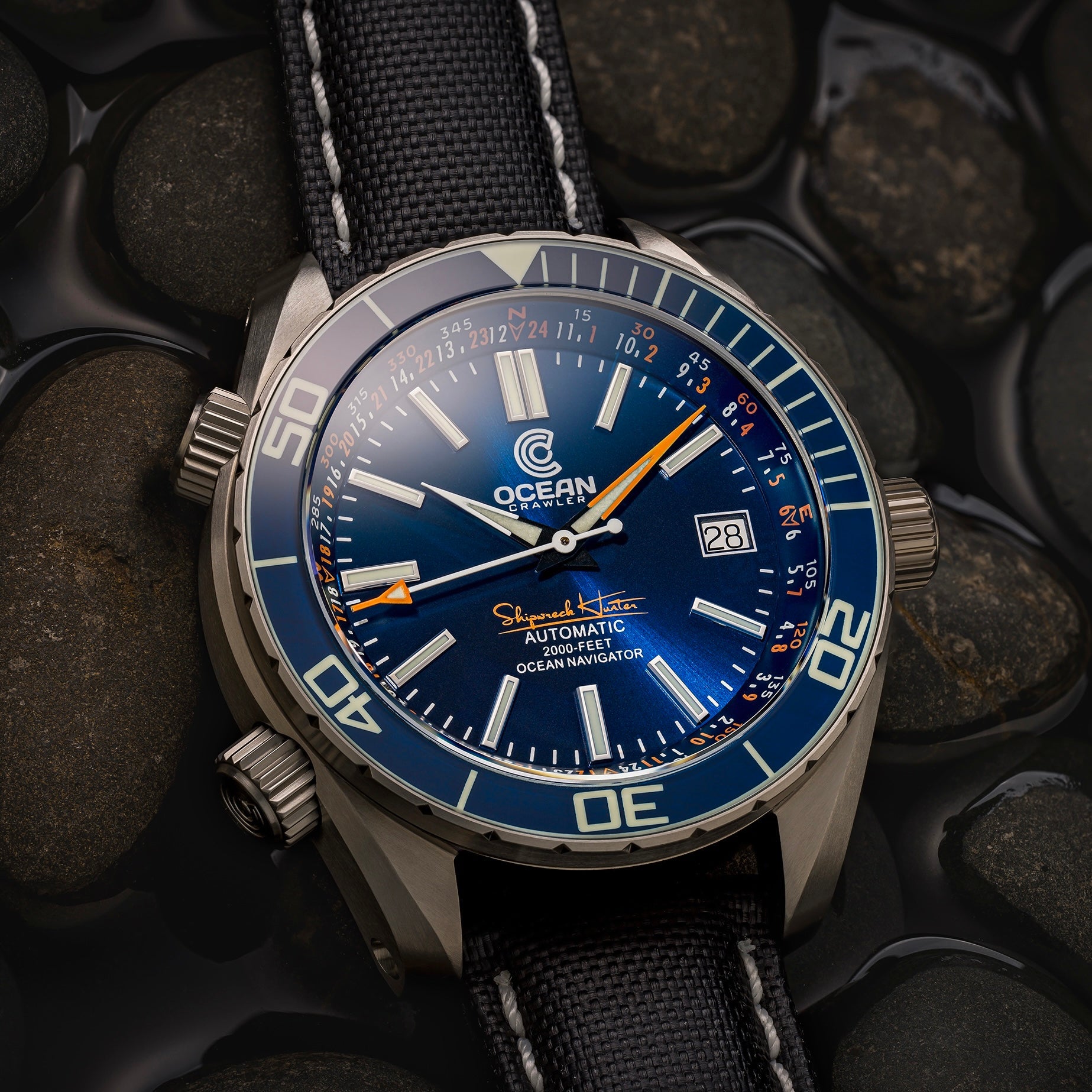 Ocean Navigator Blue V3 – Limited Edition Titanium Automatic Dive Watch thumbnail 3