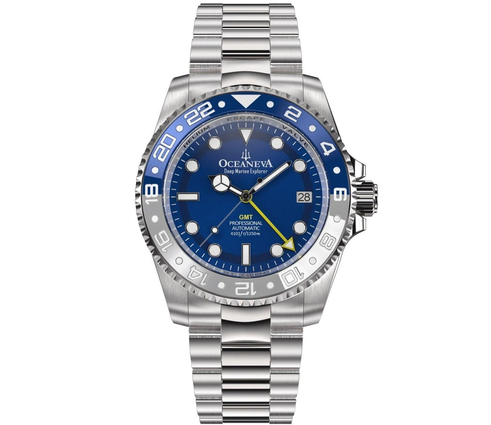 Oceaneva Automatic GMT Watch - Deep Marine Explorer Diver Watch thumbnail 2