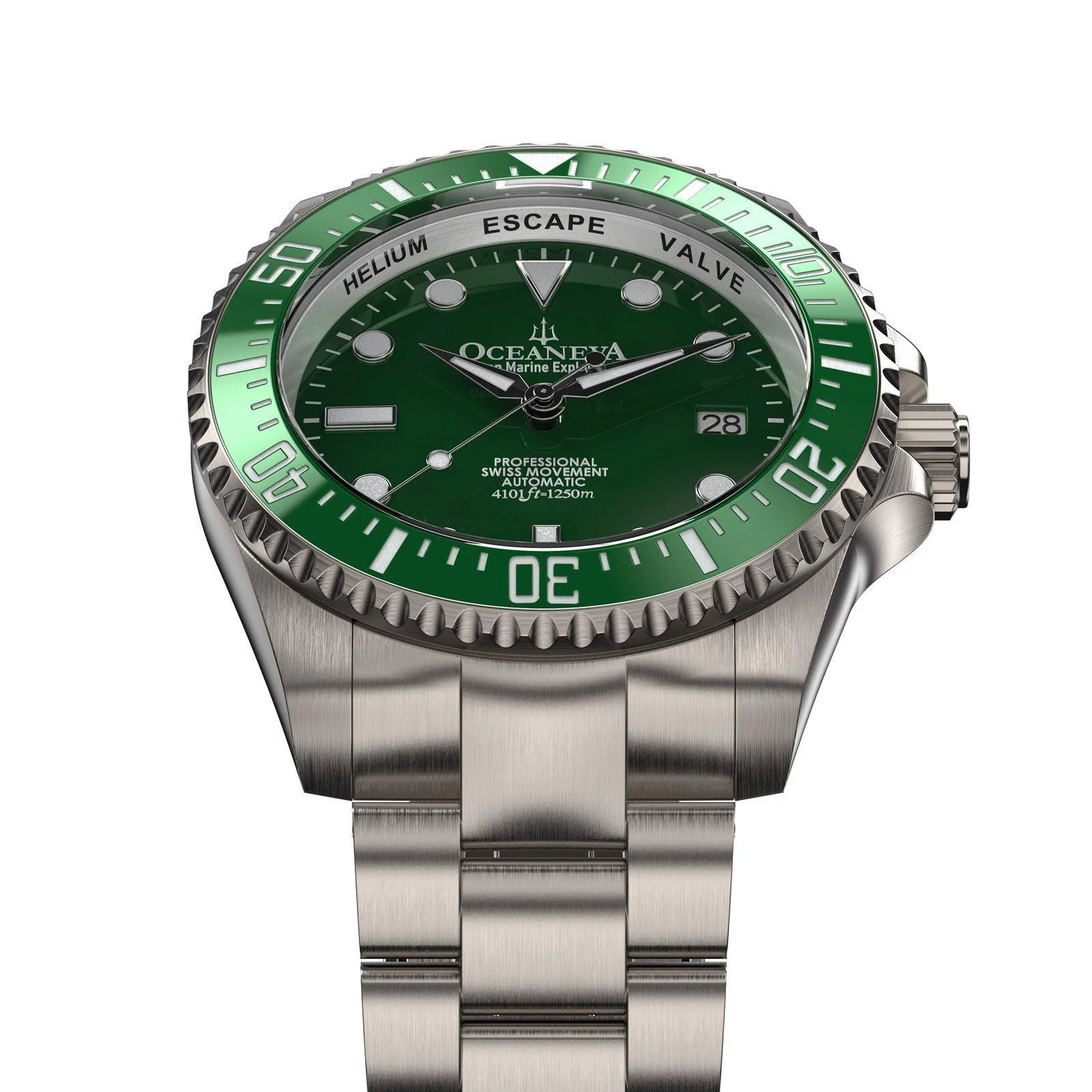 Oceaneva Deep Marine Explorer II Titanium Limited Edition - Green Dial thumbnail 2