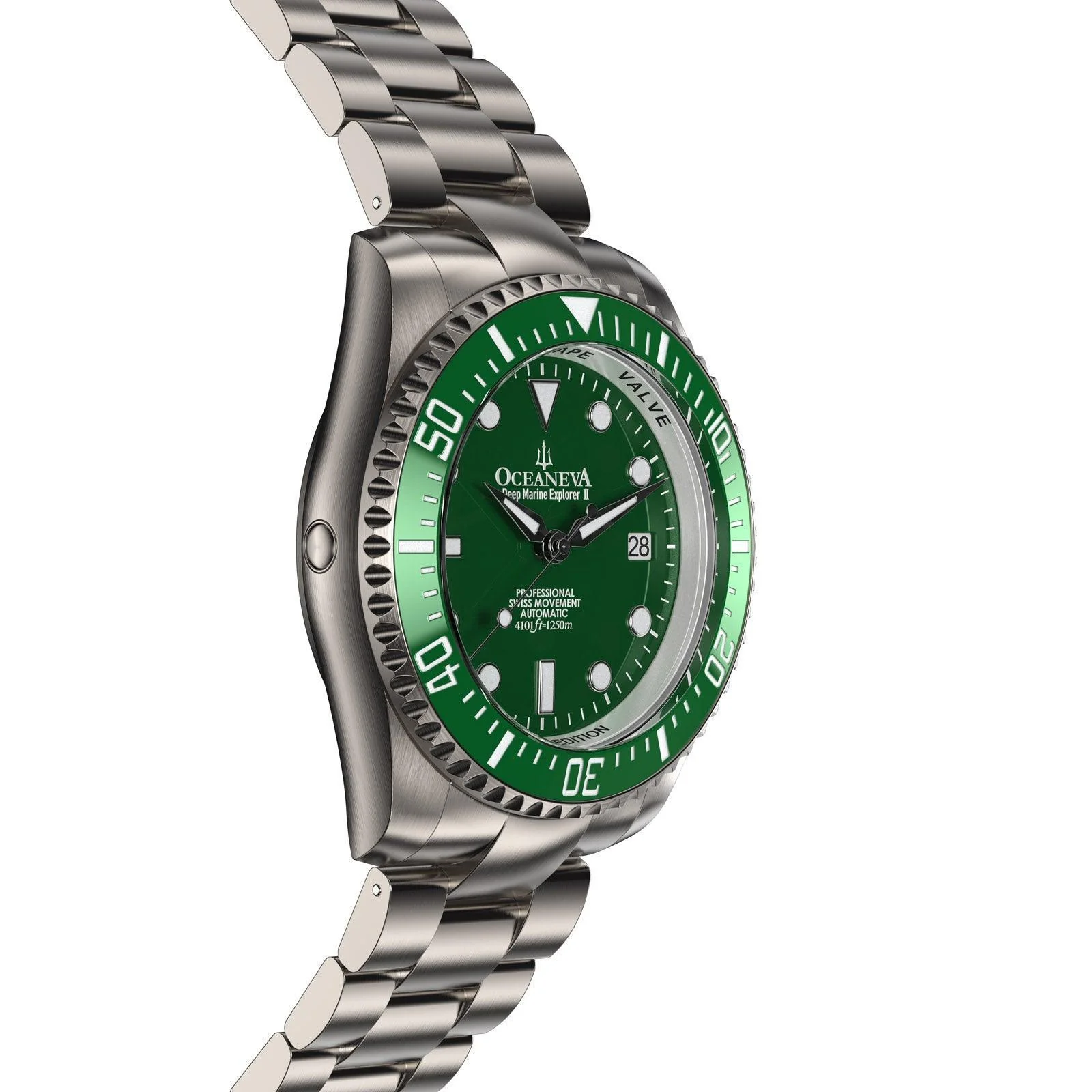 Oceaneva Deep Marine Explorer II Titanium Limited Edition - Green Dial thumbnail 3