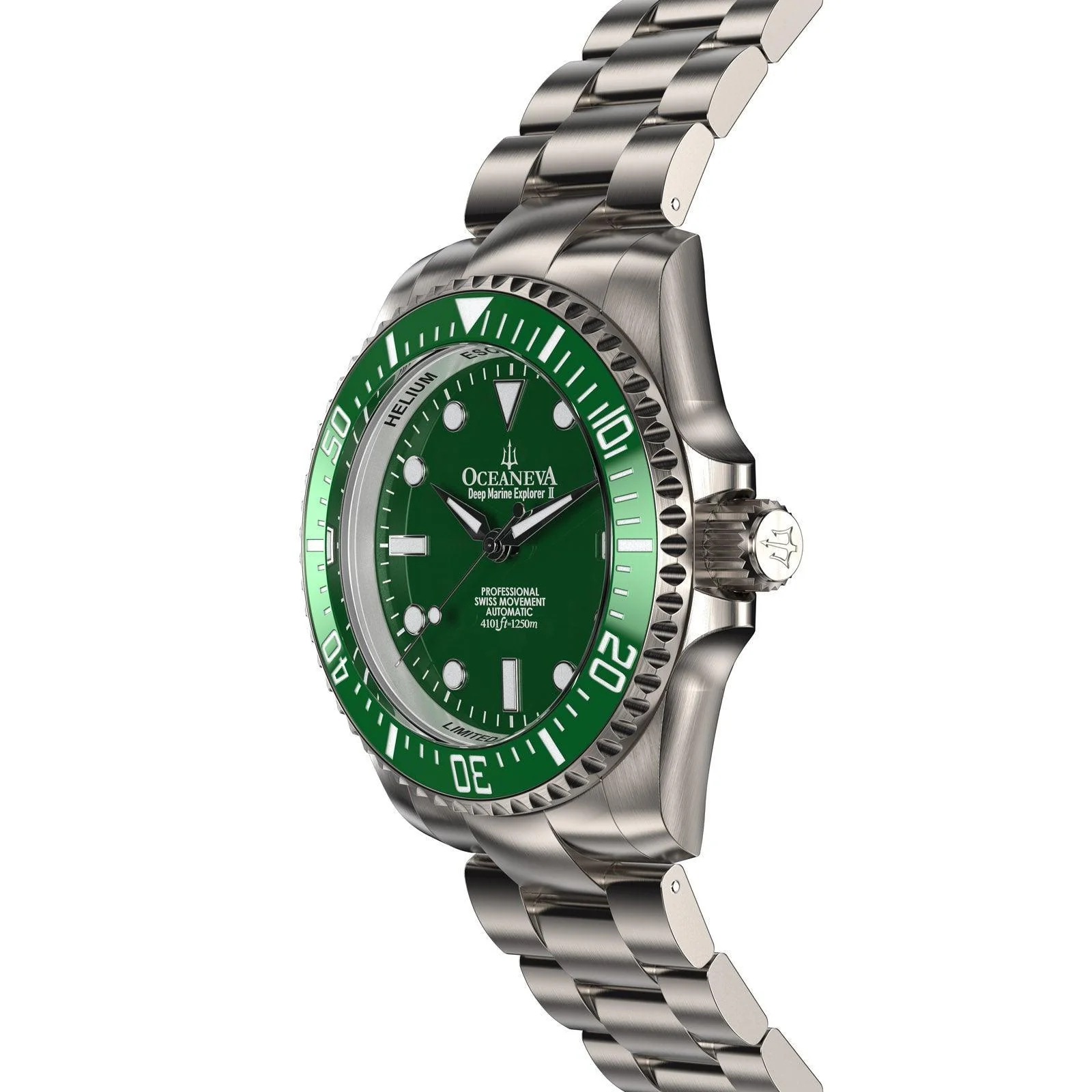 Oceaneva Deep Marine Explorer II Titanium Limited Edition - Green Dial thumbnail 4