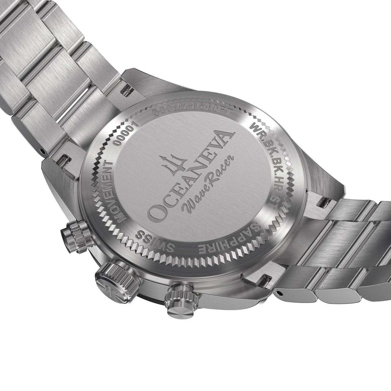 Oceaneva Men's WaveRacer¢ 500M Pro Diver Black Dial Chronograph Watch thumbnail 5
