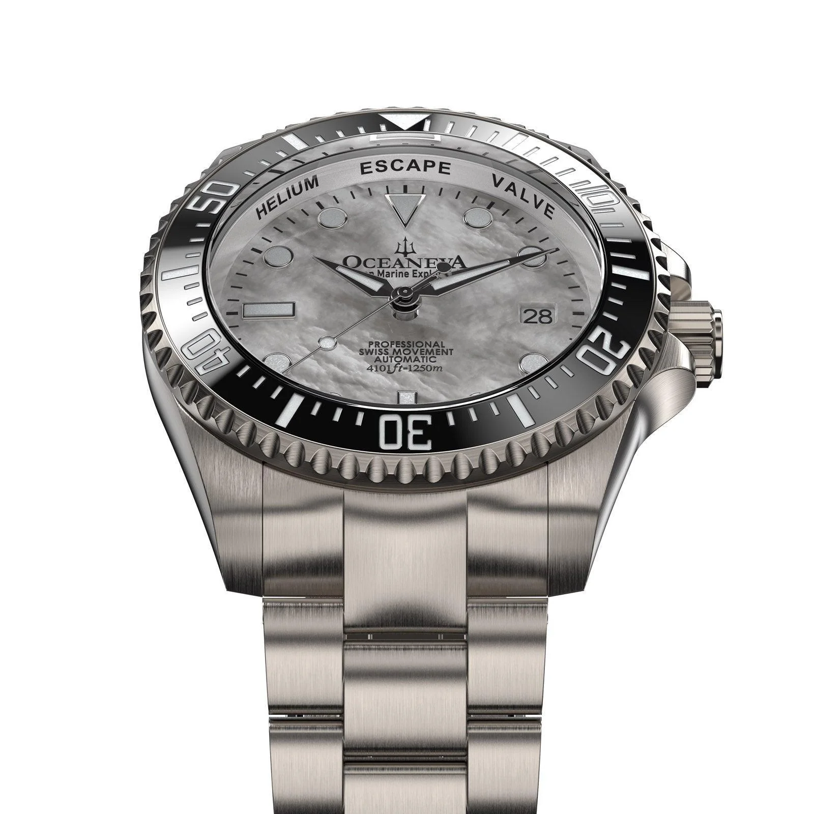 Oceaneva Deep Marine Explorer II Titanium Limited Edition Watch White Dial thumbnail 2