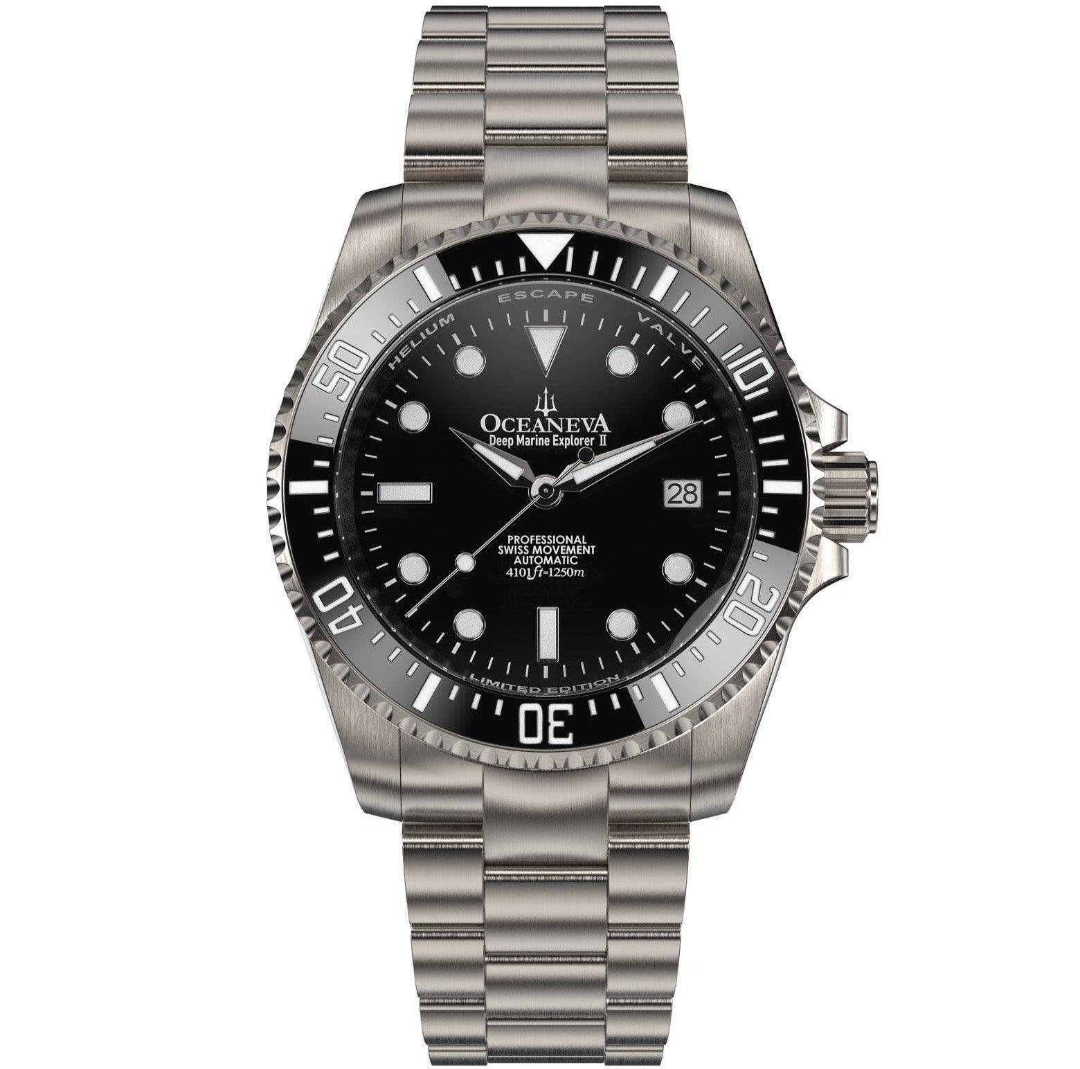 Oceaneva Deep Marine Explorer II - Pro Diver Titanium Limited Edition 1250m selected view