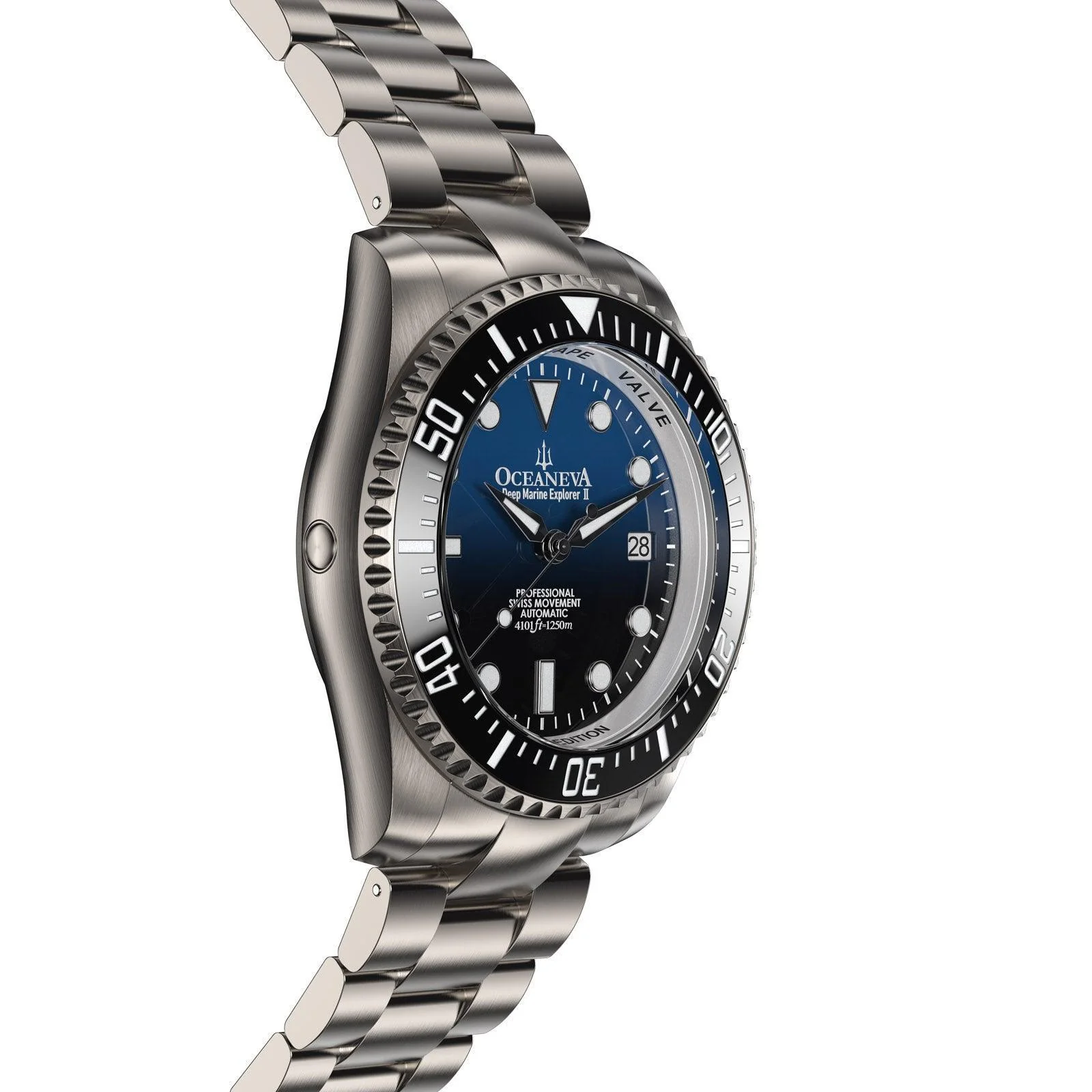 Oceaneva Deep Marine Explorer II1250M Titanium Watch Blue Black thumbnail 3