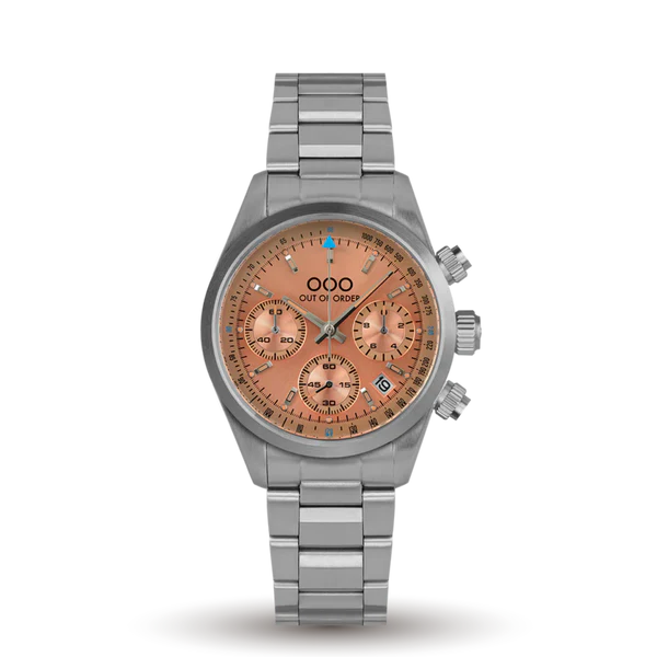 PEACH SPORTY CRONOGRAFO - STAINLESS STEEL ULTRA BRUSHED thumbnail 2