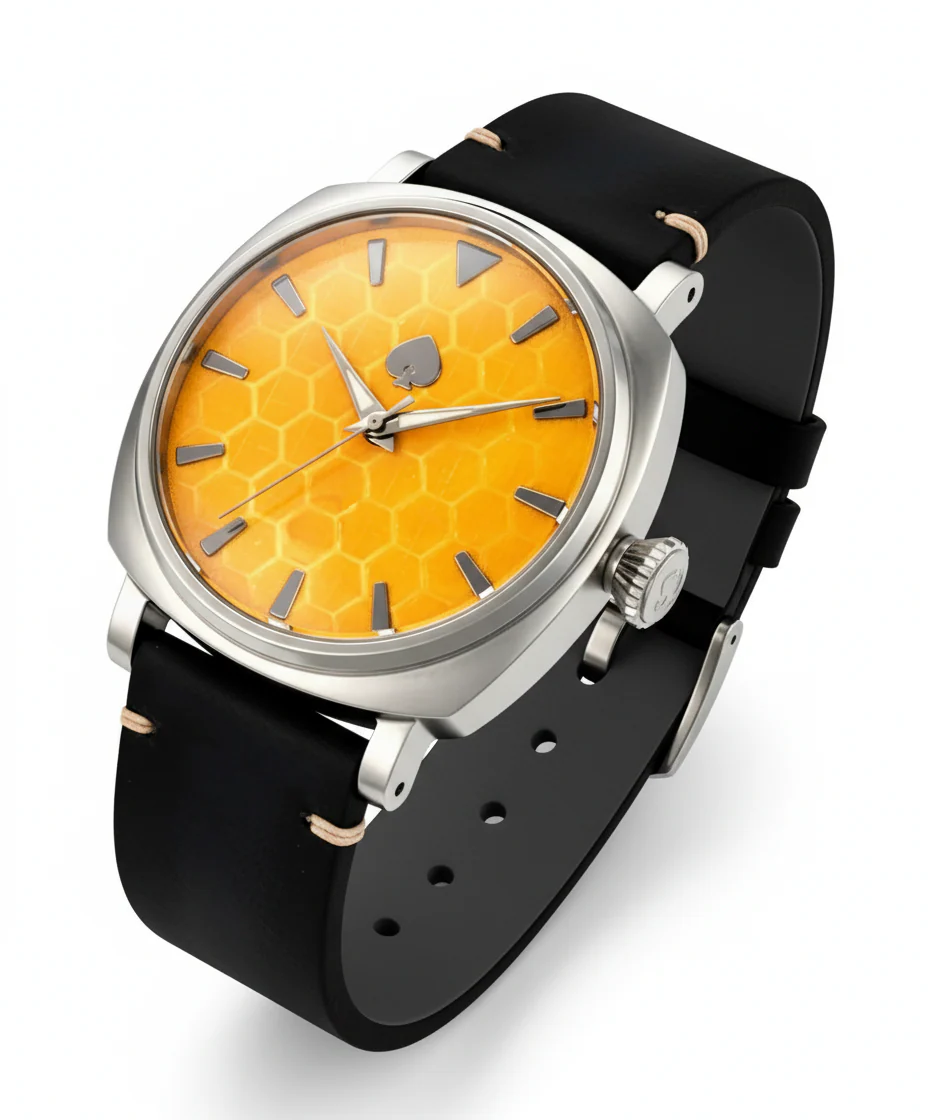 Honeycomb - Automatic Watch Gold Dial thumbnail 2
