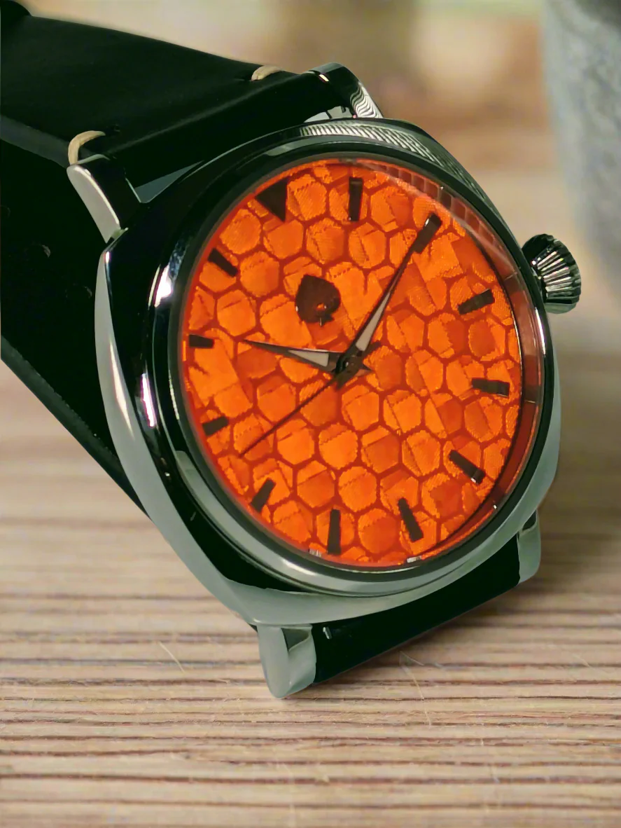 Honeycomb - Automatic Watch Orange Dial thumbnail 2