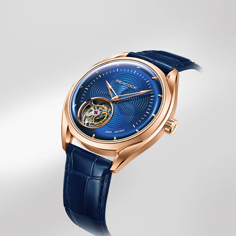 Peacock Hand-Made Guilloché Classic-Grandeur Tourbillon Watch thumbnail 2