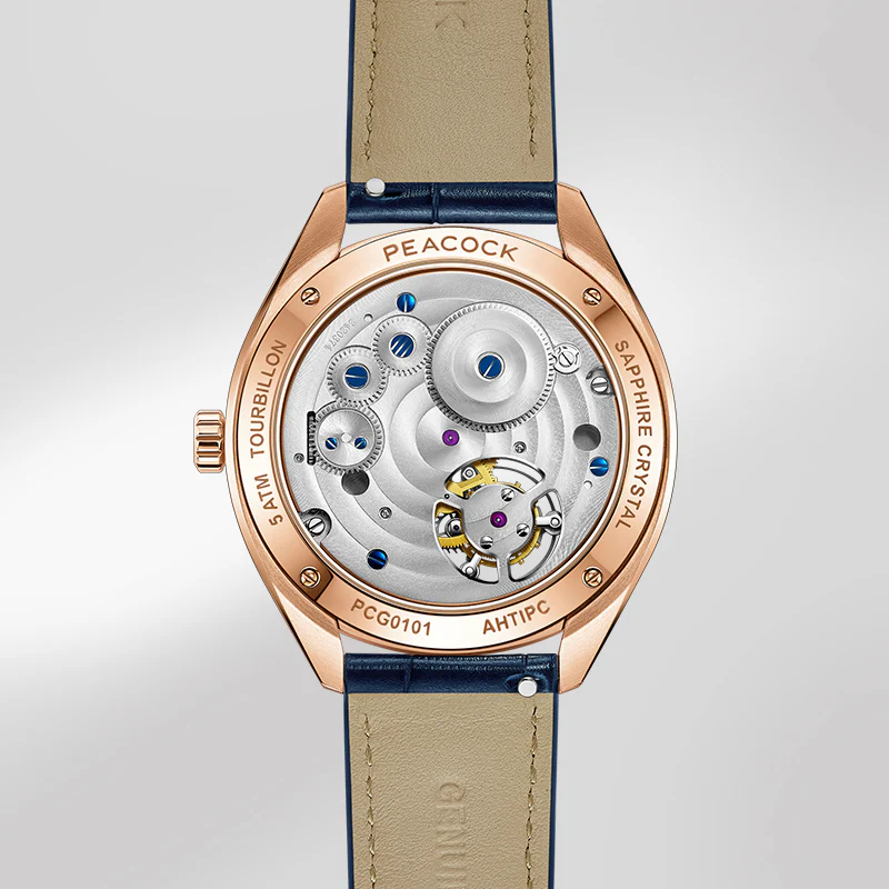 Peacock Hand-Made Guilloché Classic-Grandeur Tourbillon Watch thumbnail 4