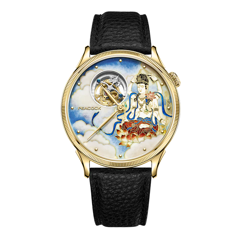 Peacock Peak Maja-chenmo Tourbillon 18K Gold Watch thumbnail 2