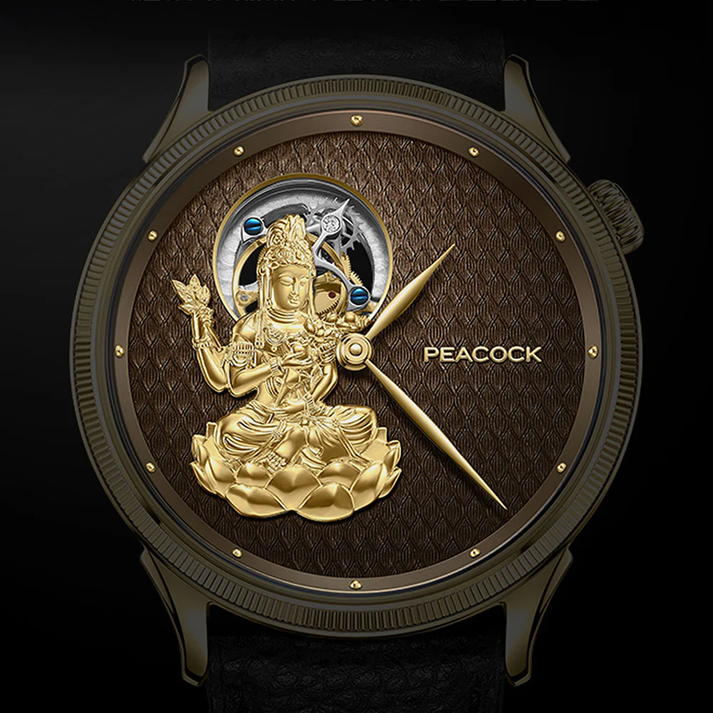 Peacock Peak Maja-chenmo Tourbillon 18K Gold Watch thumbnail 4