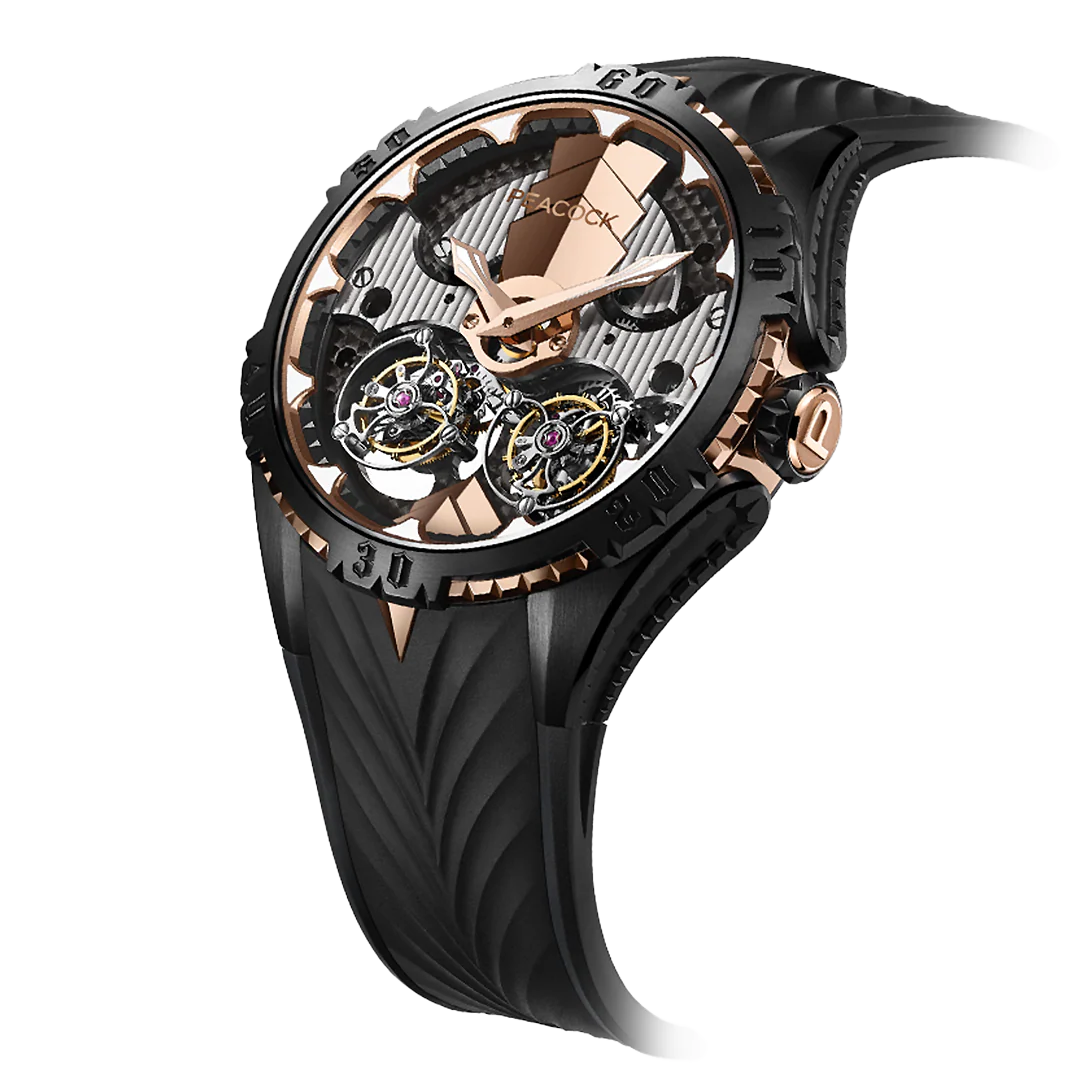 Peacock Plume Monarch Dual Tourbillon Watch thumbnail 2
