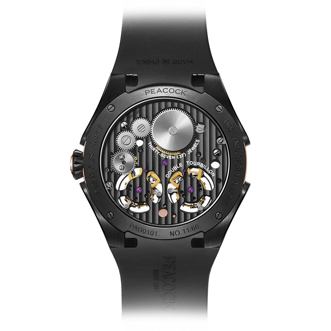 Peacock Plume Monarch Dual Tourbillon Watch thumbnail 3