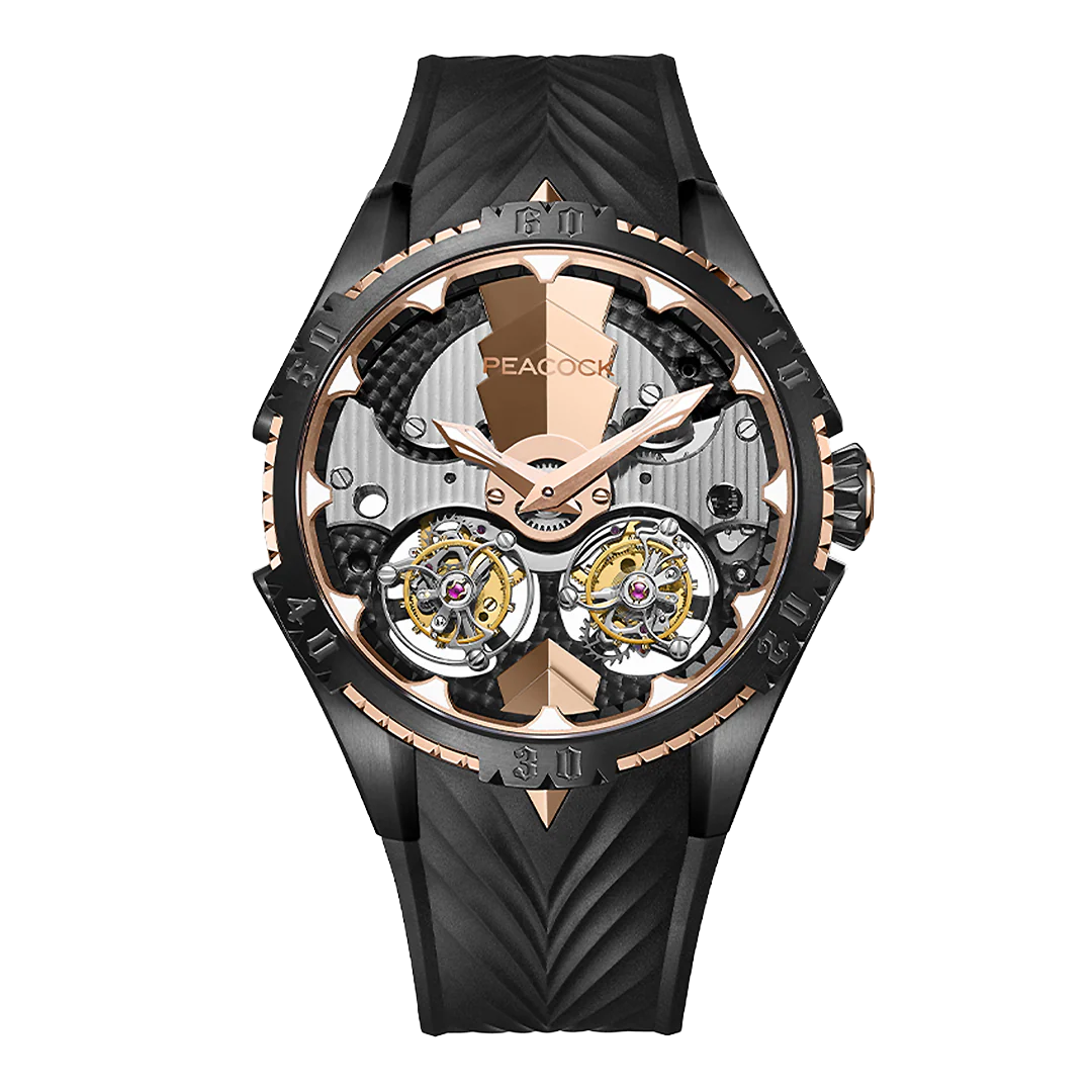 Peacock Plume Monarch Dual Tourbillon Watch thumbnail 4