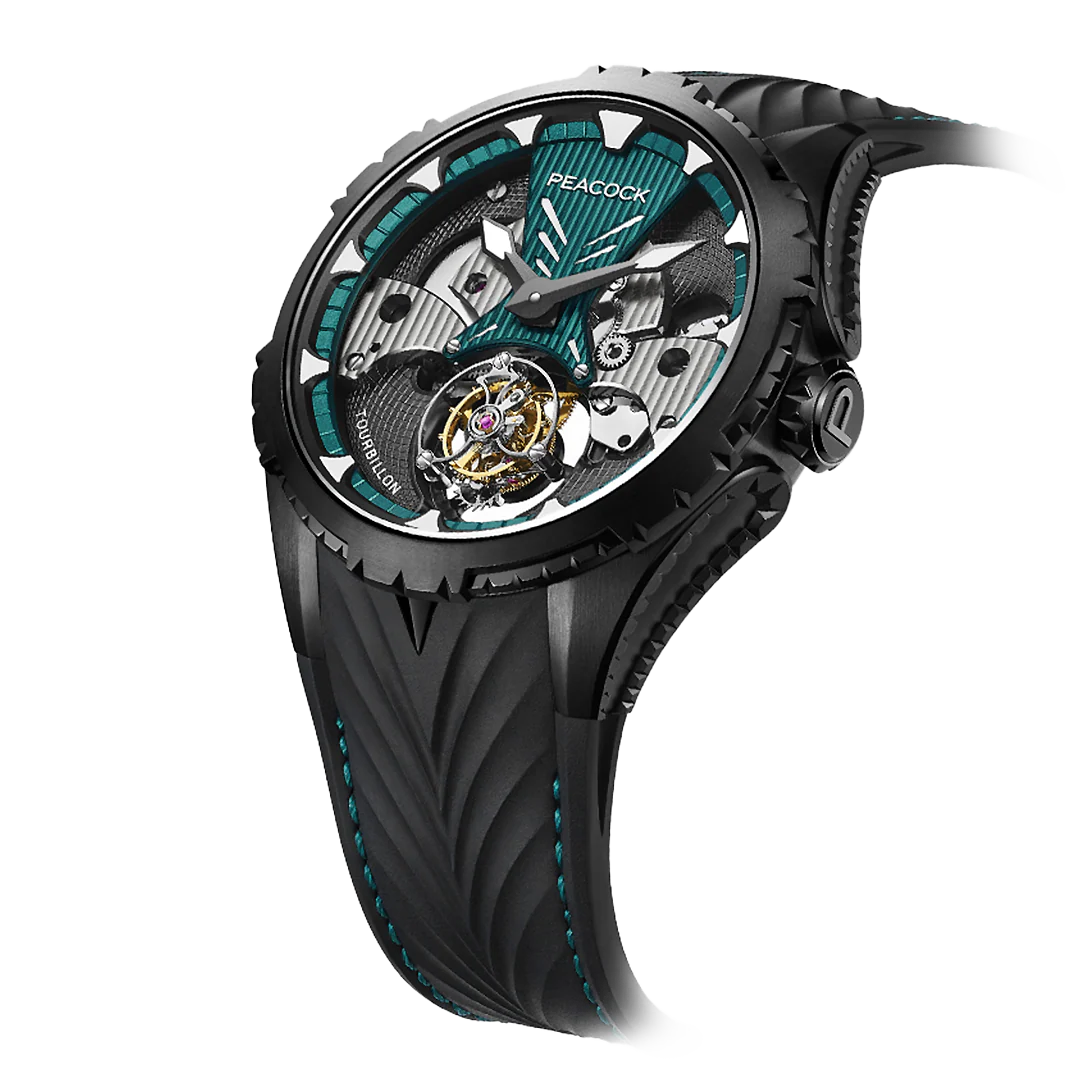 Peacock Plume Warrior Center Axis Tourbillon Watch thumbnail 2