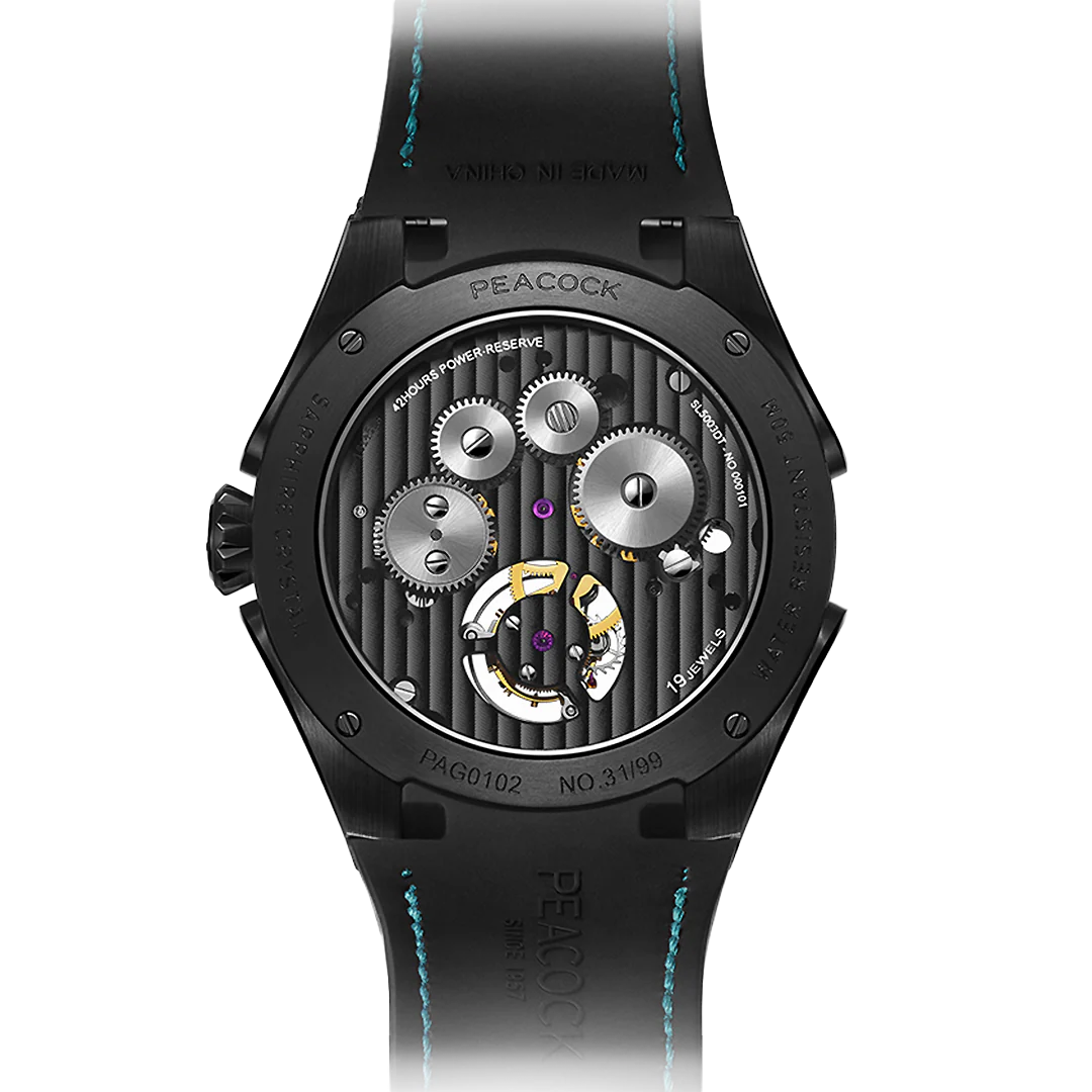 Peacock Plume Warrior Center Axis Tourbillon Watch thumbnail 3