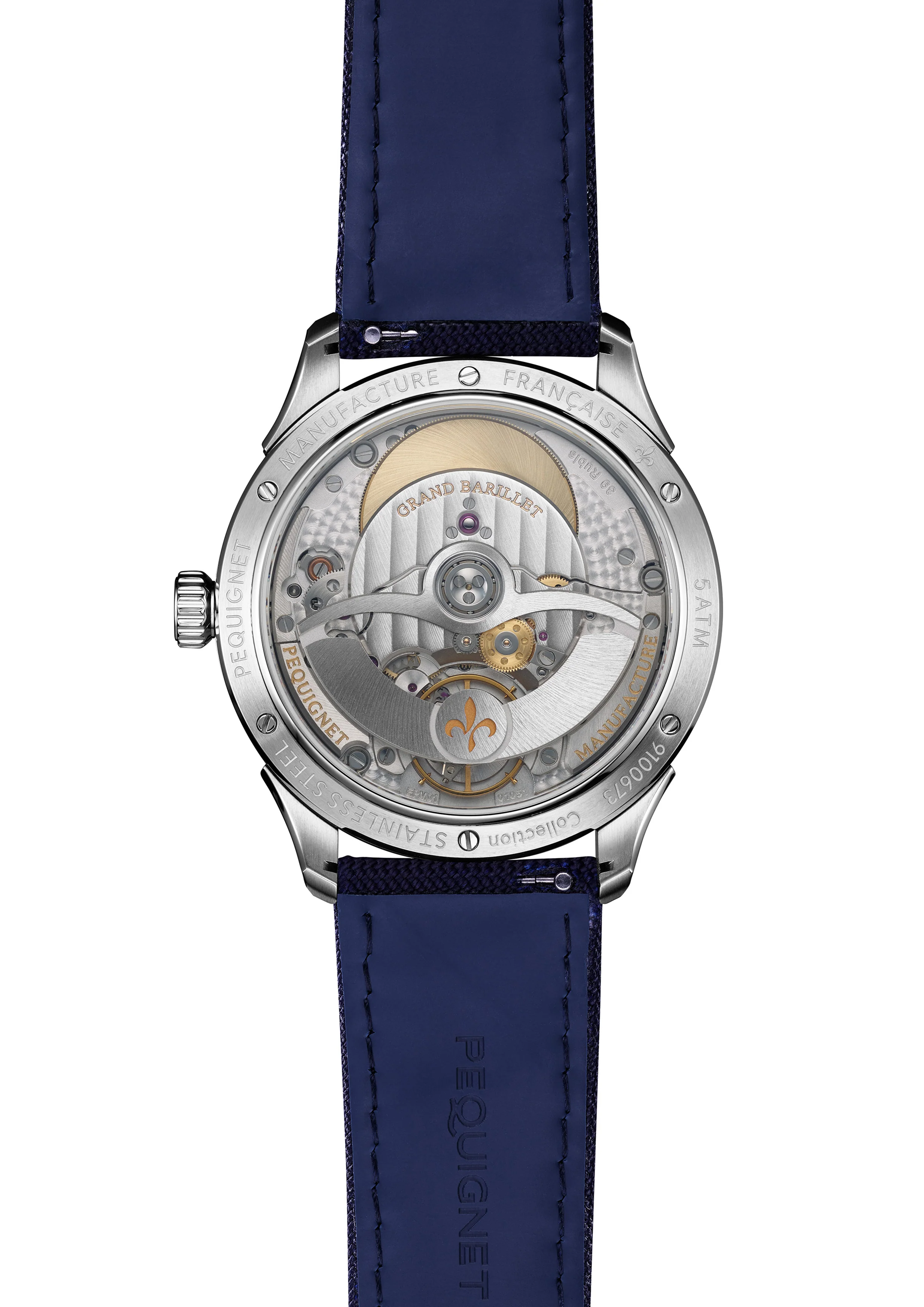 Royale Paris Watch - 39,5 mm — Royale Paris 39 5 Mm Dial Bleu Reserve De Marche Et Petite Seconde thumbnail 2