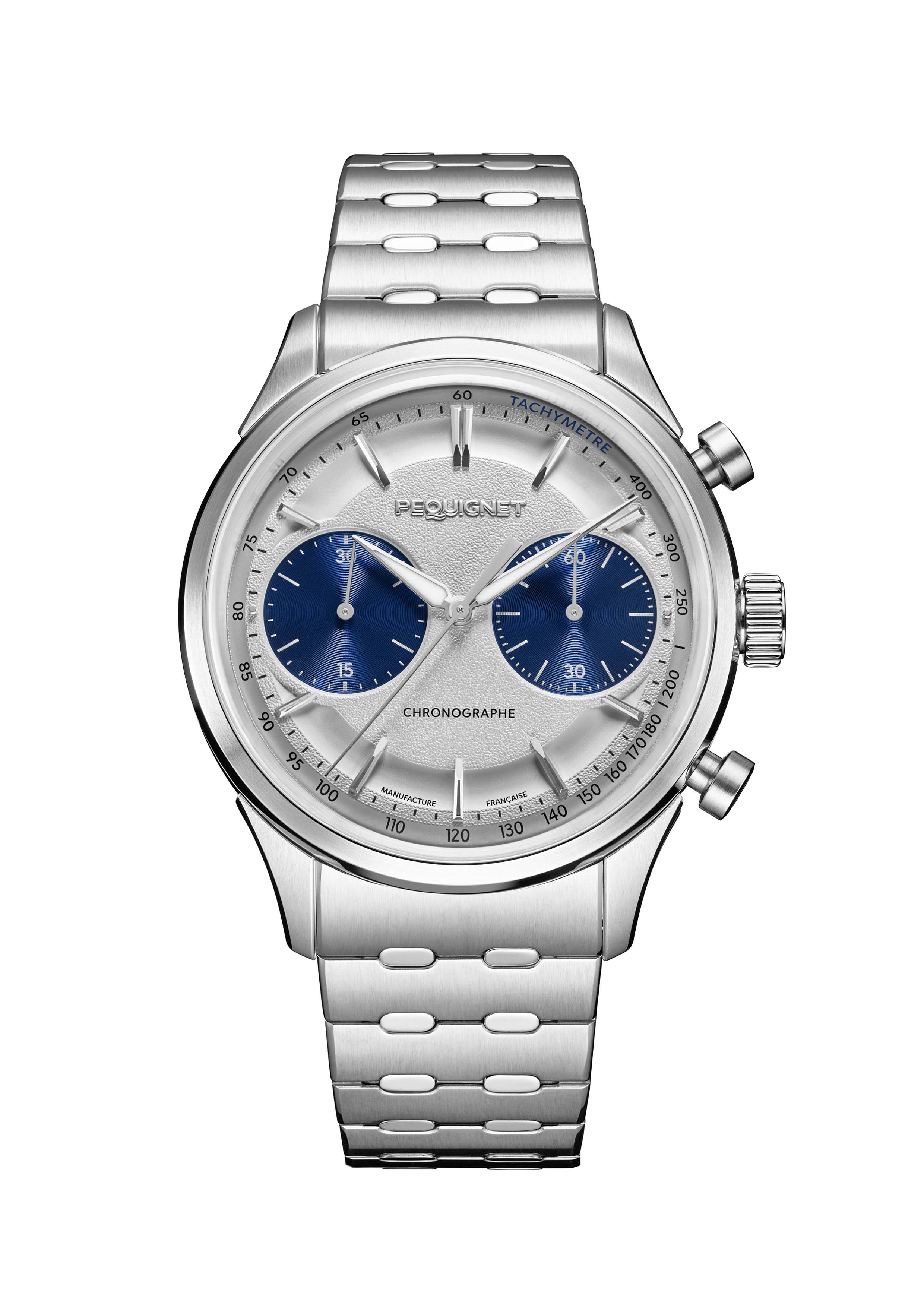 Royale Paris Chrono Watch - 39,5 mm — Royale Paris Chrono Compteurs Bleu 39 5 Mm thumbnail 2