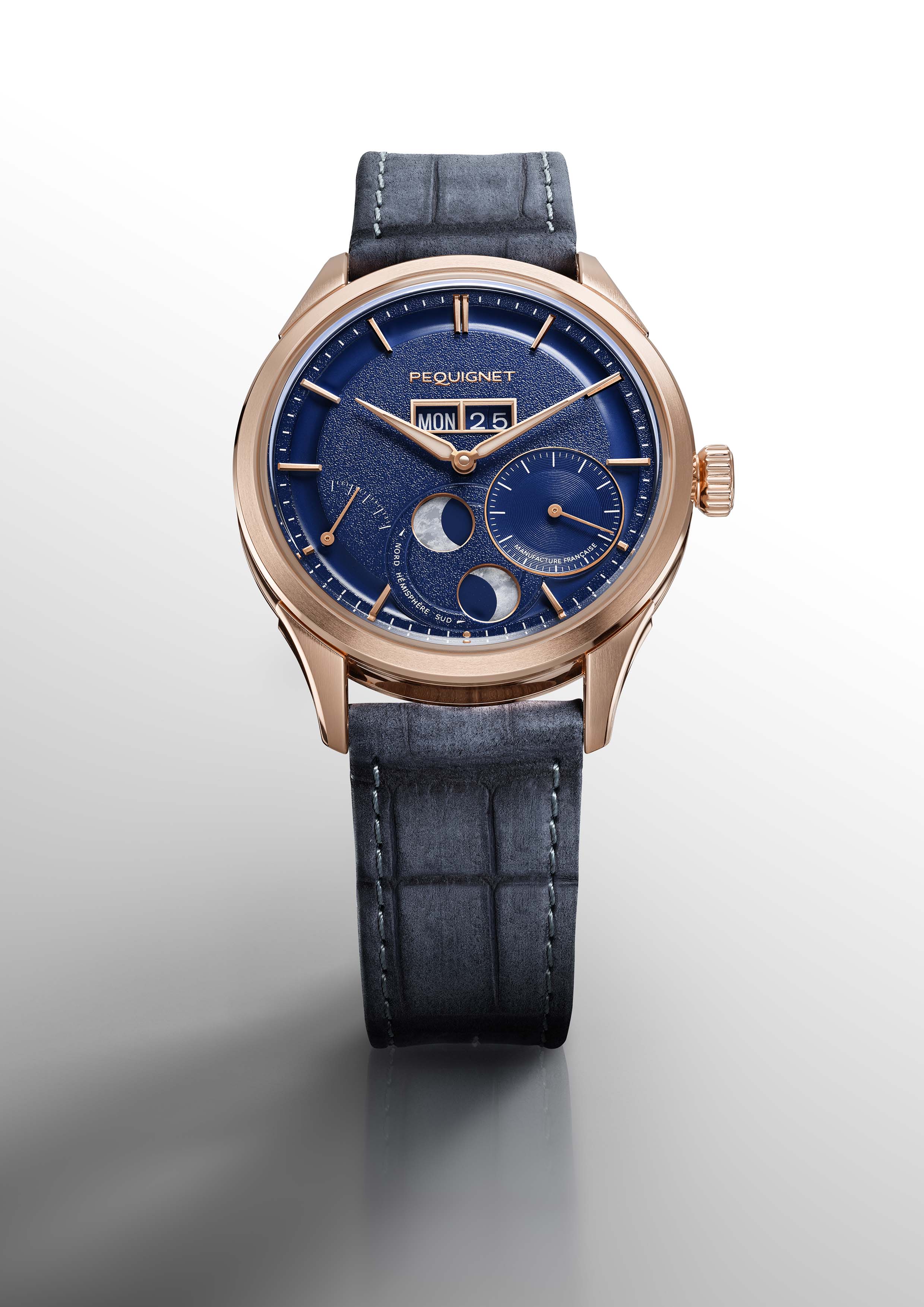 Royale Paris Gold Watch - 39,5 mm — Royale Paris Or Dial Bleu 39 5 Mm thumbnail 2