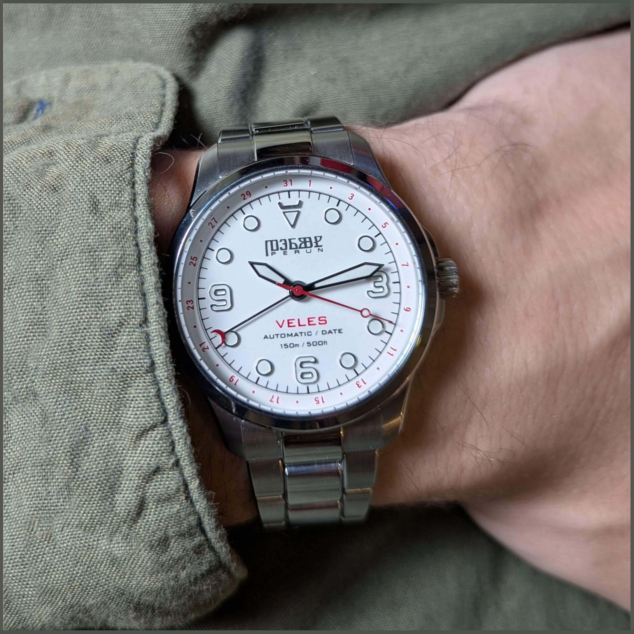 Pearl White  Perun Watch thumbnail 2