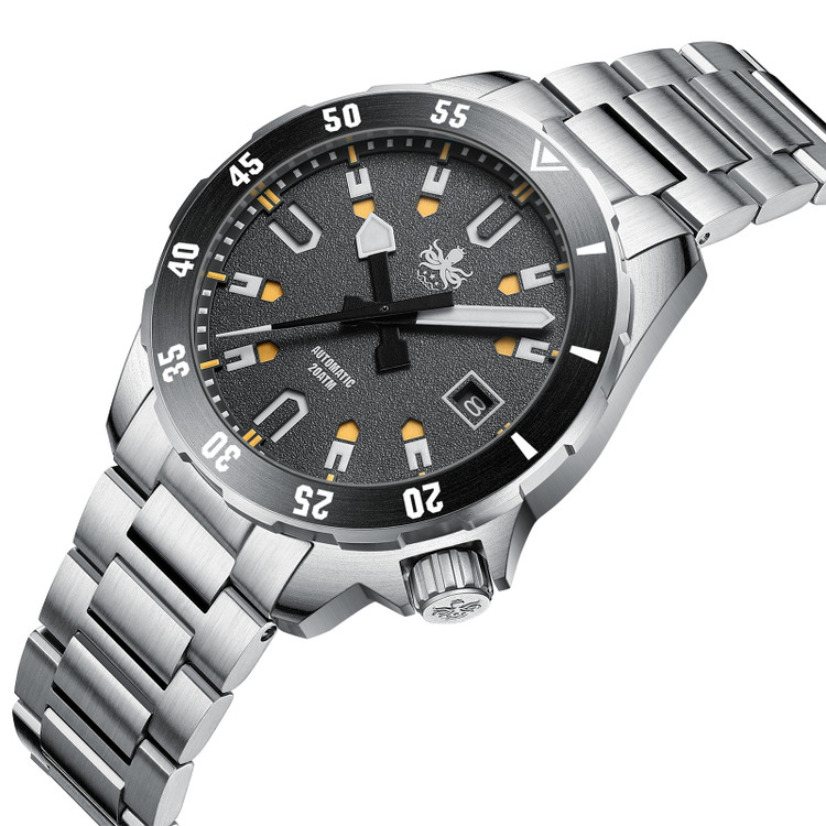 PHOIBOS APOLLO 200M Automatic Diver Watch PY056D Grey thumbnail 2