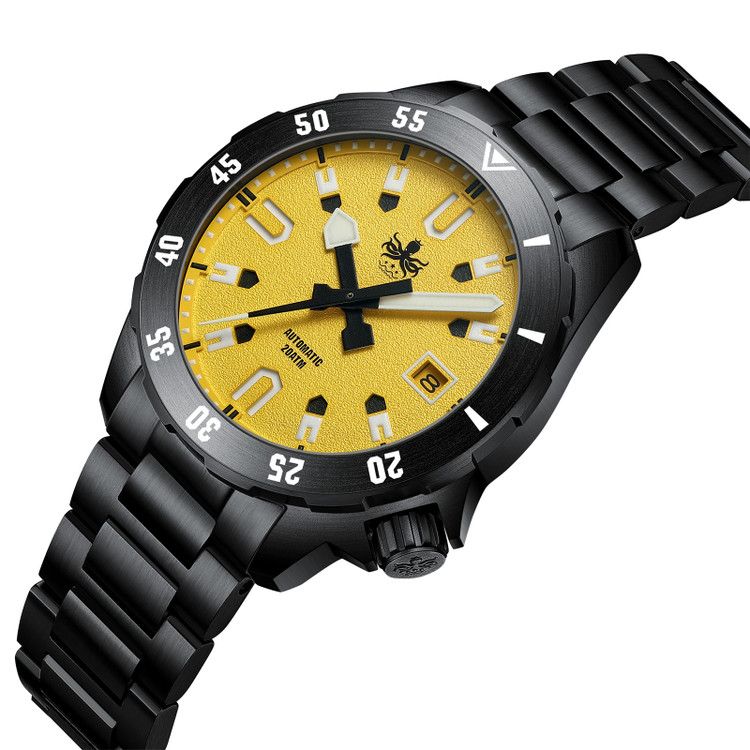 PHOIBOS APOLLO DLC 200M Automatic Diver Watch PY056FX Yellow thumbnail 2
