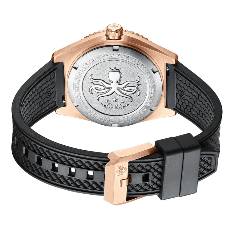 PHOIBOS Argo Bronze 200M Automatic Diver Watch PY057A Spiral Sunray Green thumbnail 3