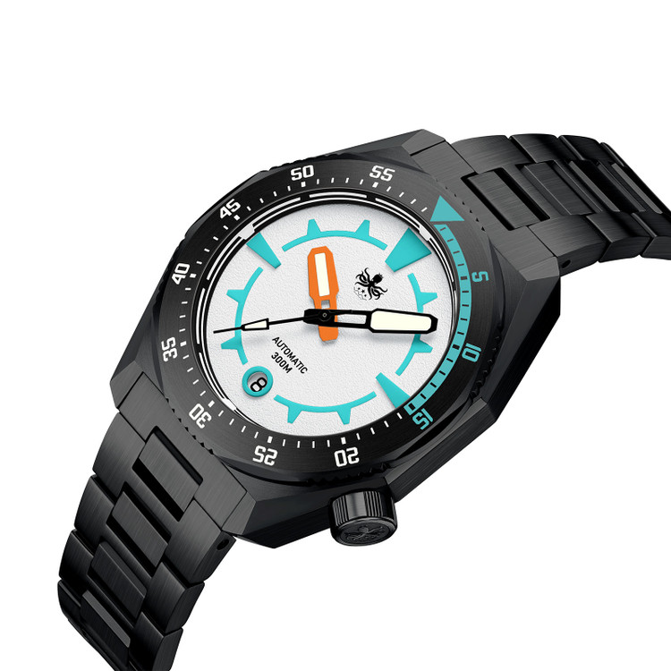 PHOIBOS Depth Hunter DLC 300M Automatic Diver Watch PY060EX White thumbnail 2