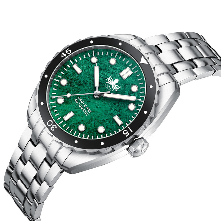 PHOIBOS EAGLE RAY 200M Automatic Diver Watch PY065AN Green Jade No Date thumbnail 2