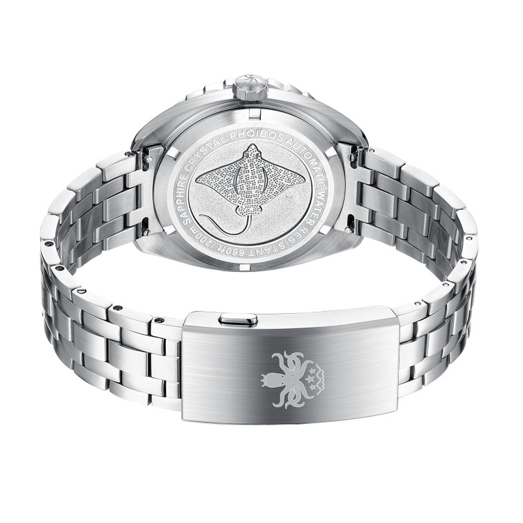 PHOIBOS EAGLE RAY 200M Automatic Diver Watch PY065BD Lapis Lazuli Date thumbnail 3