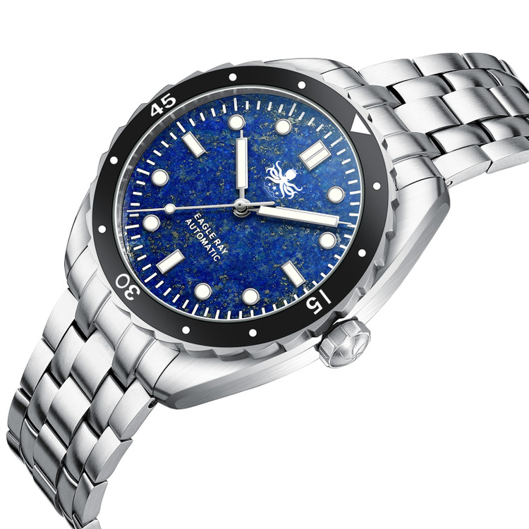 PHOIBOS EAGLE RAY 200M Automatic Diver Watch PY065BN Lapis Lazuli No Date thumbnail 2