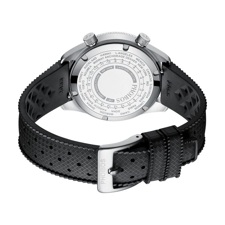 PHOIBOS EAGLE RAY GMT PX023G 300M Dive Watch White thumbnail 3