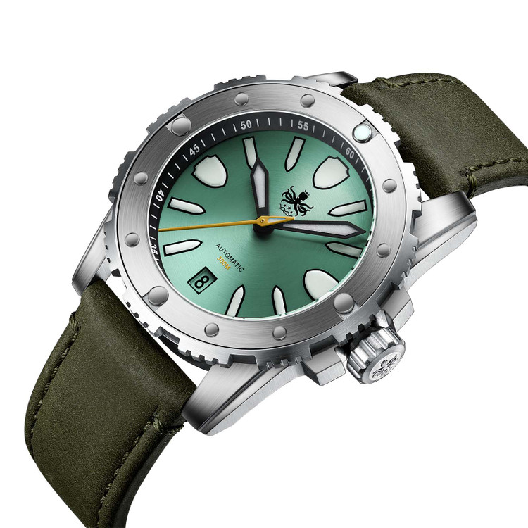 PHOIBOS GREAT WALL 300M Automatic Diver Watch PY045A Green Limited Edition thumbnail 2