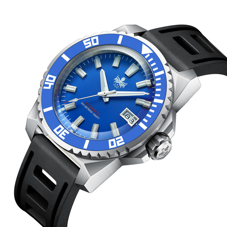 PHOIBOS LEVIATHAN PY032B 500M Automatic Diver Watch Blue thumbnail 2