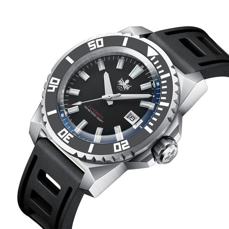 PHOIBOS LEVIATHAN PY032C 500M Automatic Diver Watch Black thumbnail 2