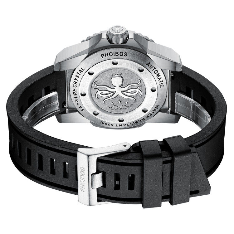 PHOIBOS LEVIATHAN PY032E DLC 500M Automatic Diver Watch White thumbnail 3