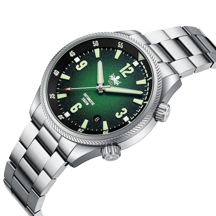 PHOIBOS Storm Corsair 200M Automatic Diver Watch PY063A Green thumbnail 2