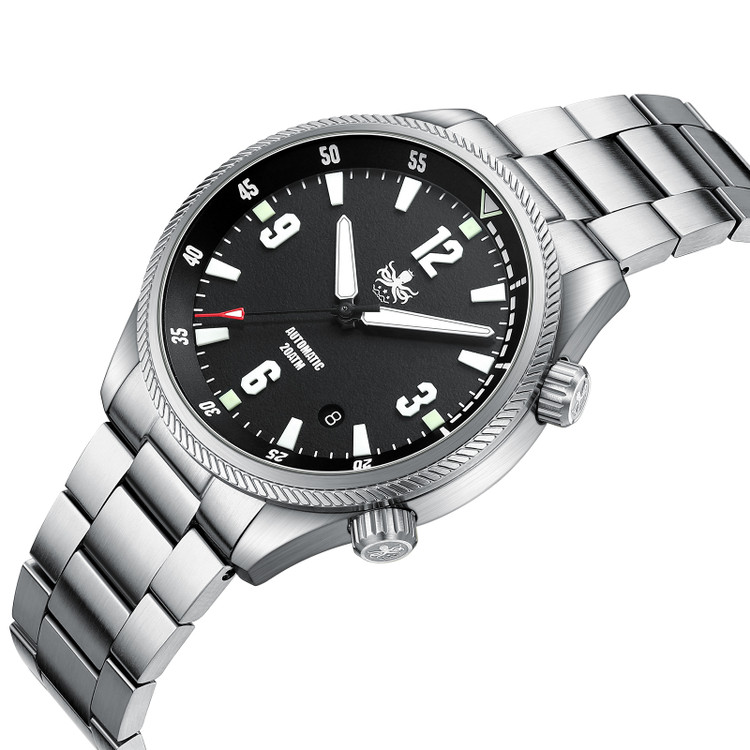 PHOIBOS Storm Corsair 200M Automatic Diver Watch PY063C Black thumbnail 2