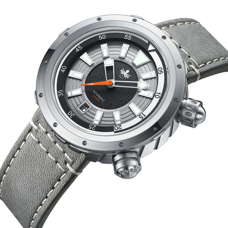 PHOIBOS Vortex Anti-Magnetic 200M Automatic Diver Watch PY042D Grey thumbnail 2