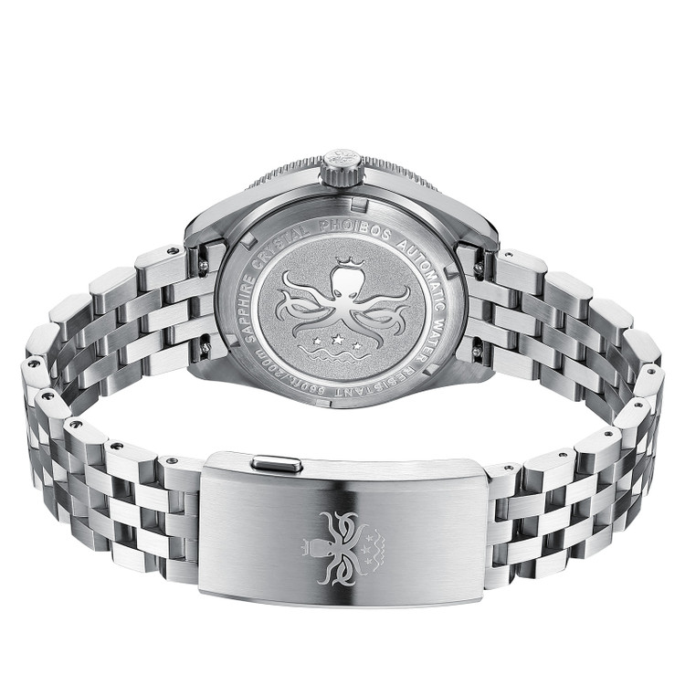PHOIBOS WAVE MASTER GMT 200M Automatic Diver Watch PY049G Orange thumbnail 3