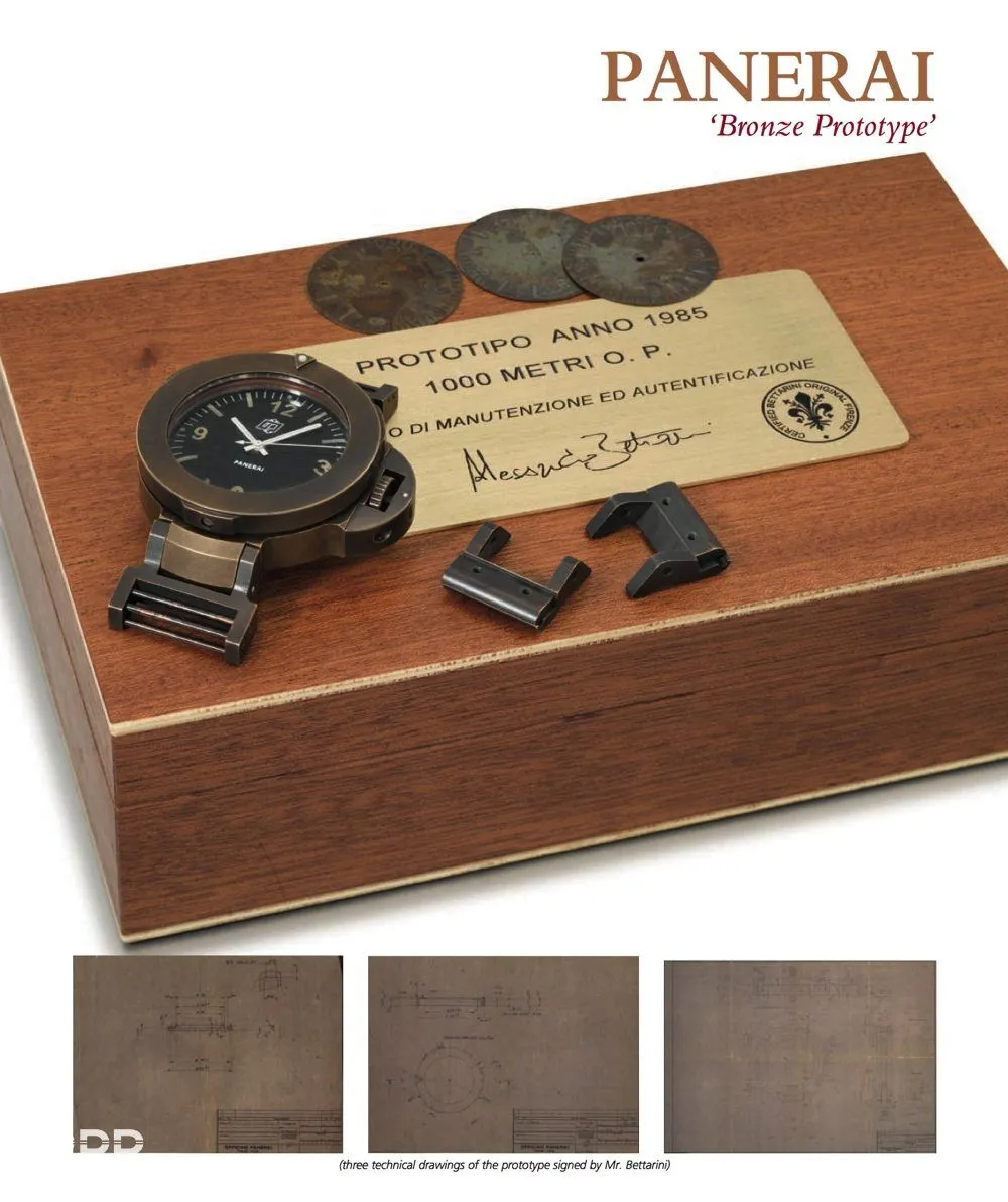 PHB-1 CuSn8 homage dive watch ANNO 1985 bronze prototype selected view