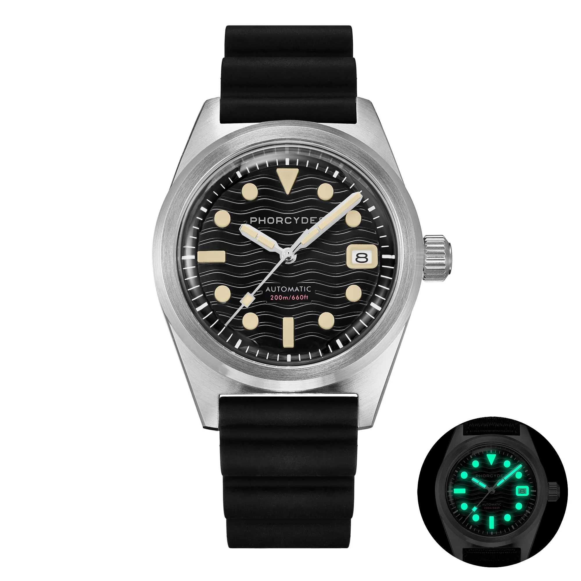PH-5 skin diver watches with FKM strap thumbnail 3