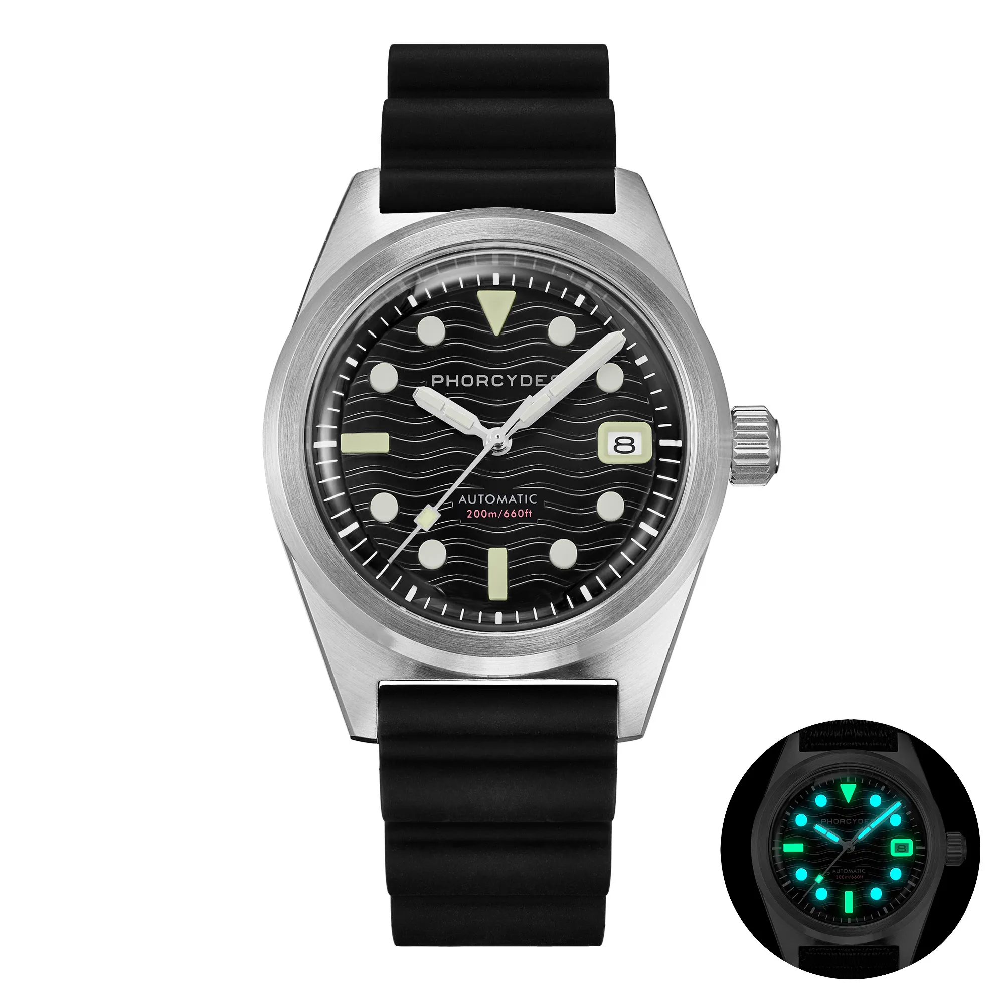 PH-5 skin diver watches with FKM strap thumbnail 4