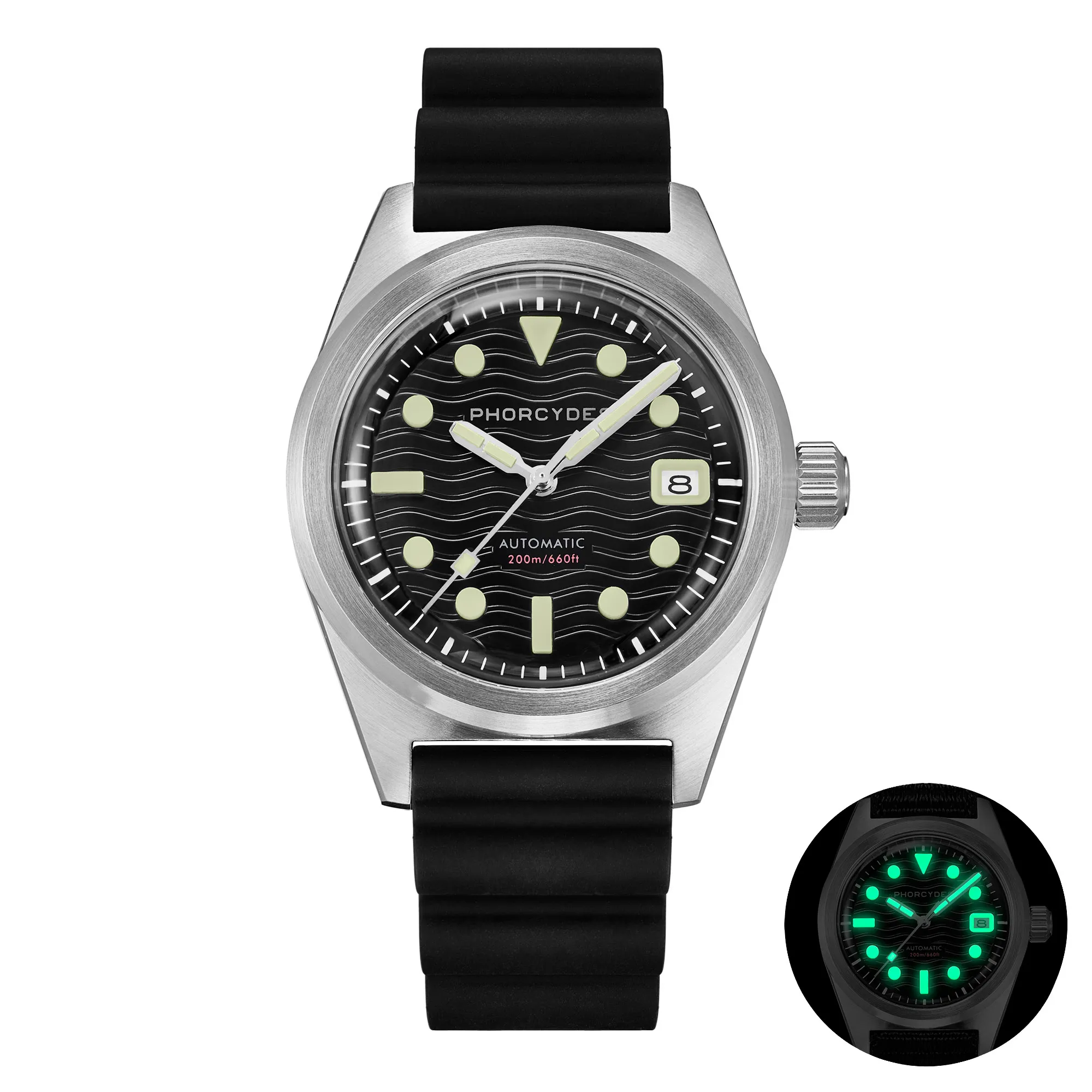 PH-5 skin diver watches with FKM strap thumbnail 5