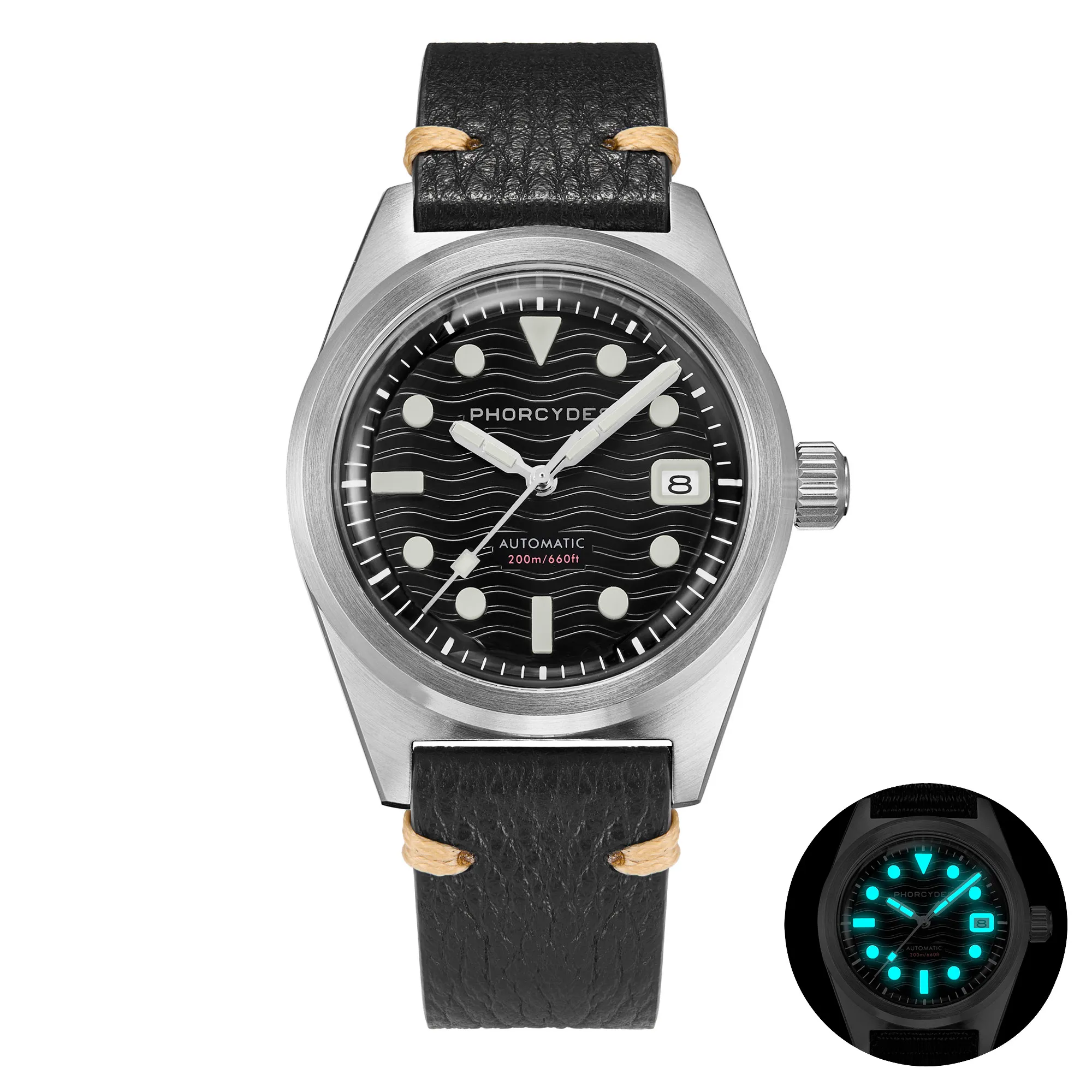 PH-5 skin diver watches with Leather strap thumbnail 5