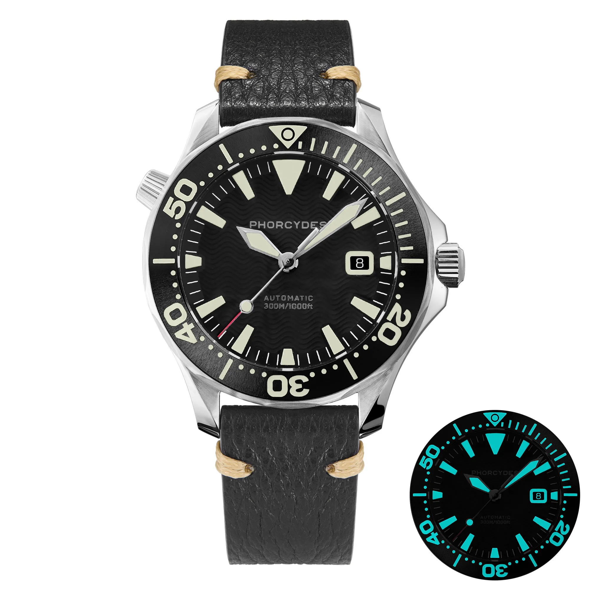 PH-6 with leather strap (black dial) thumbnail 2